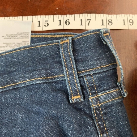 Levis Jeans Sz 18 36x27 Skinny‎ Stretch Dark Wash High Rise Signature Distressed - Picture 8 of 10